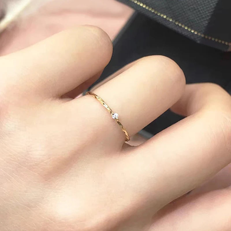 GRA Vintage Minimalism Twine Rings for Women Gift Original 925 Sterling Silver Engagement Wedding Ring High Quality Fine Jewelry