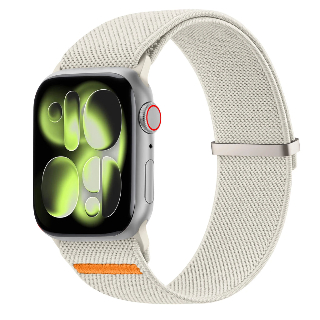 Elastic Nylon Loop Strap for Apple Watch Ultra 10 9 8 7 6 5 4 3 Band Bracelet for IWatch 49mm 45mm 41mm 38mm 42mm 40mm 44mm 46mm