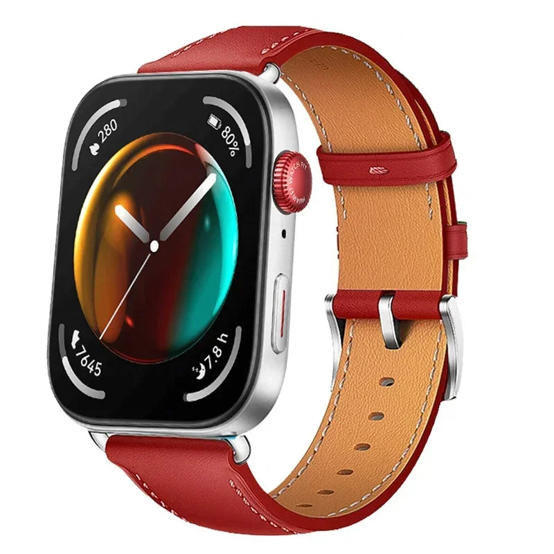 Strap For Huawei Watch Fit 3 Smartwatch Band Replacement Wristband retro Genuine Leather Bracelet For Huawei Fit 2 Accessories