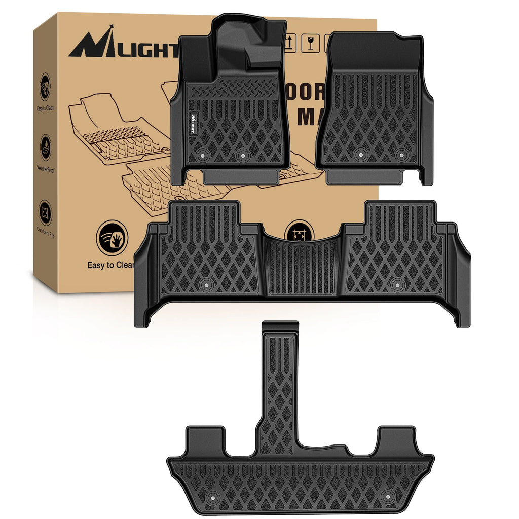 Nilight Custom Fit TPE Floor Mats All Weather Waterproof Heavy Duty Car Floor Liners for Nissan Altima 2007-2025 Rogue 2014-2025 Pathfinder 2013-2025 Murano 2019-2025 Sentra 2014-2025 Titan Titan XD Frontier Ariya Kicks Armad