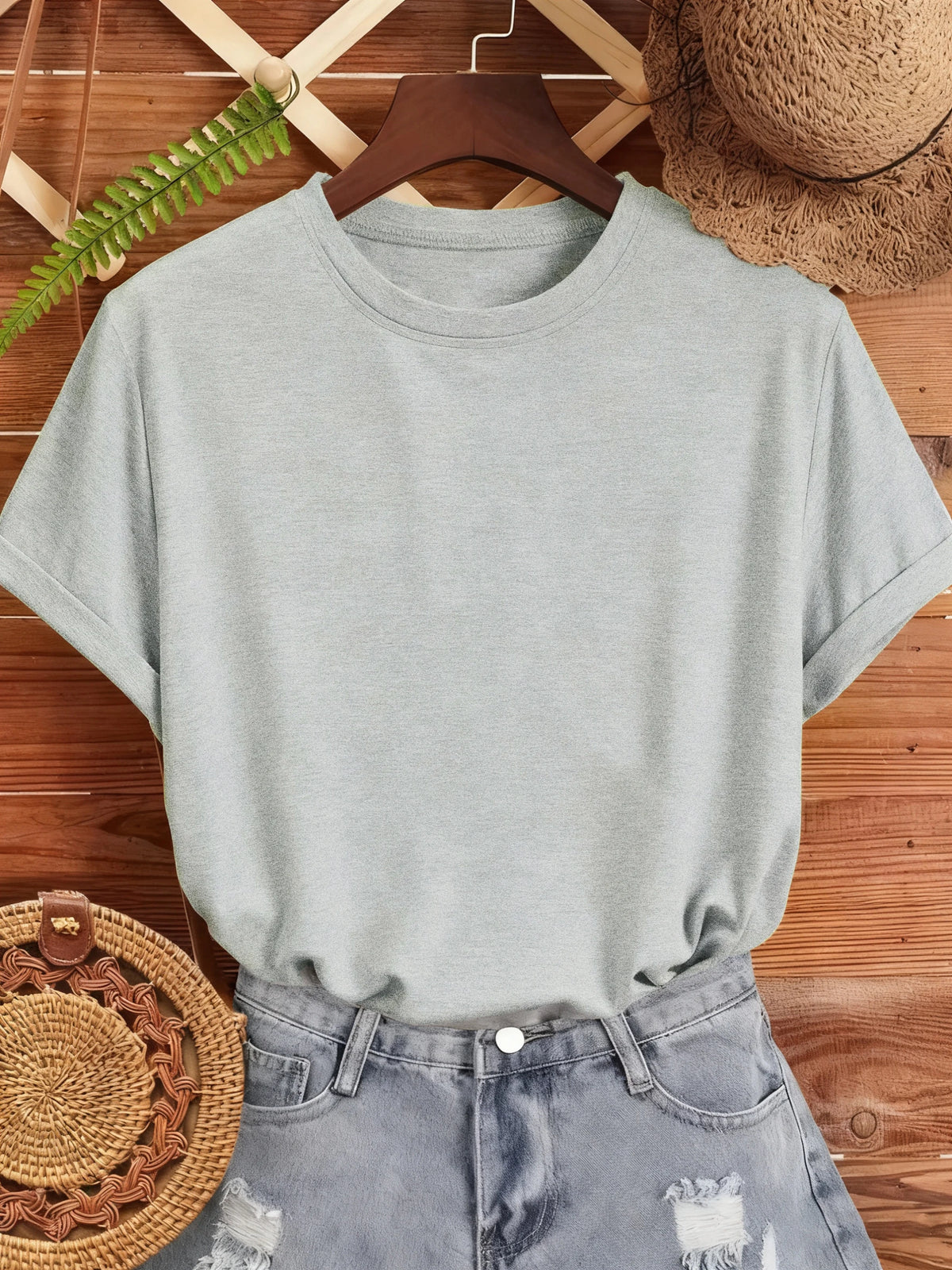 Y2K Woman 100% Cotton T Shirts Solid Color Casual T-Shirt O-Neck Summer Tops For Women Fashion Oversized Female Sportswear