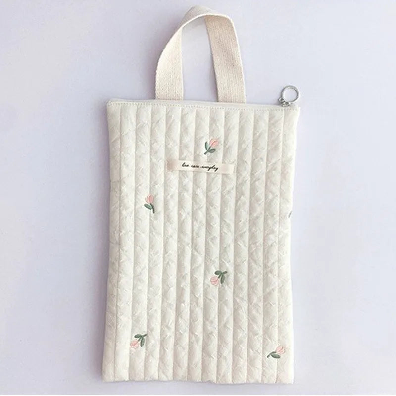 Quilted Mommy Bag Diaper Nappy Bag Baby Stuff Organizer Mini Handbags Caddy Storage Bag for Mom Cute Bear Babies Accessories