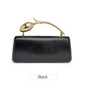 New Classic Gold Women's Evening Bag Luxury Party Chain Crossbody Bag with Rose Shaped Handle Wedding Clutch a Great Gift for Wo