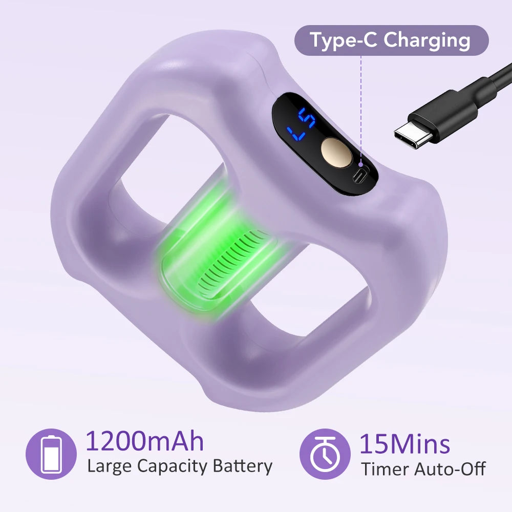 Electric Fascia Ring Fitness Massage Ring Vibration Full-Body Shaping Massager Abdomen Belly Waist Deep Tissue Massage Device