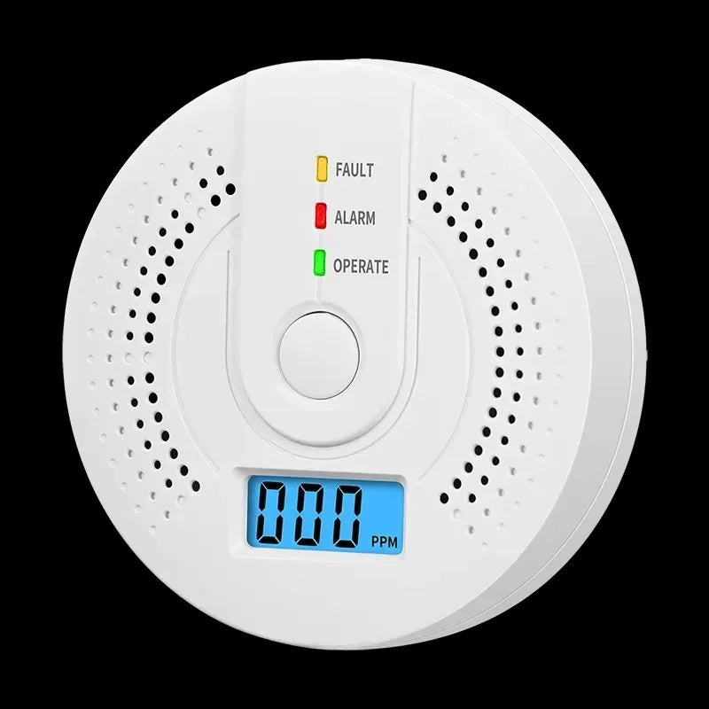 High Sensitivity Independent Carbon Monoxide Detector CO Alarm with LCD Display UL2034 Certified for Home Use