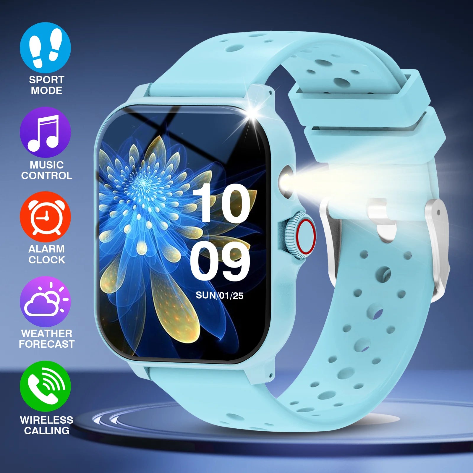 Smart watch, wireless calling /dial, multi -Sport mode, calling reminder and rejection, SMS reminder, for iPhone/Andriod