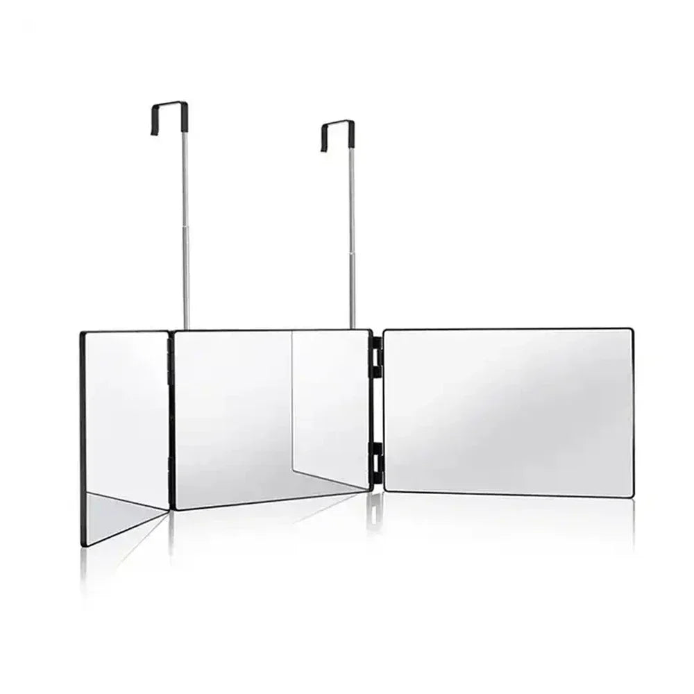 Retractable Adjustable Hanging Three Mirrors Makeup Folding Three Mirrors Three Fold Mirror Spot Portable Cosmetic