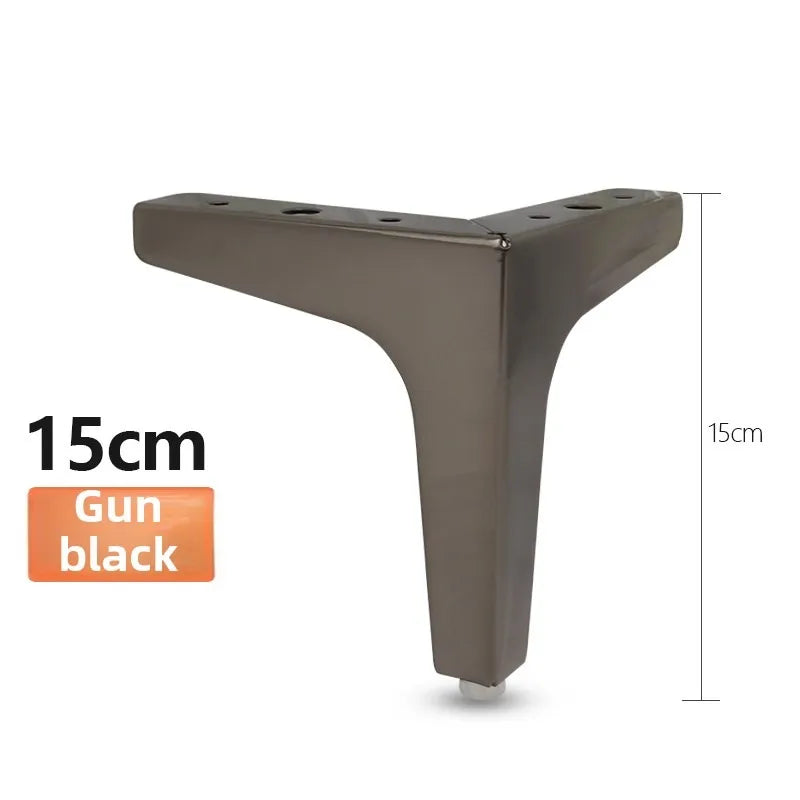 4pcs Modern furniture legs metal gold Black Iron Sofa Feet for Table Bed Chair Desk Dresser Cabinet support Furniture Hardware