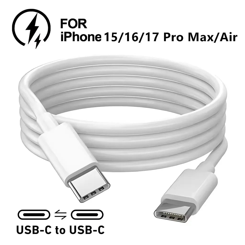 100W C to C USB C to USB C PD Cable for iPhone 15 Pro Max iPad 10 MacBook Huawei Xiaomi Type C to Type C PD Fast Charging Cable
