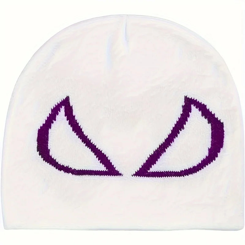 Spider Pattern Anime Cartoon Skeleton Beanie Stretch Knit Hat Warm Women Men Skull Cap