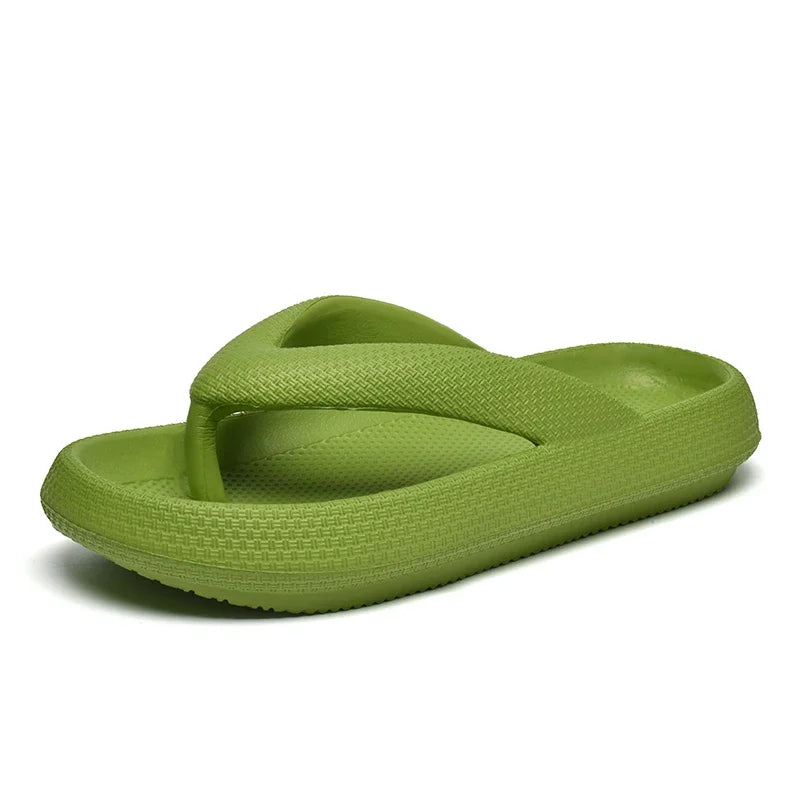 YRZL Soft Sole Platform Flip Flops Women 2024 Summer Beach Non Slip Men Slippers Coulple Thick Sole Bathroom Slides Sandals