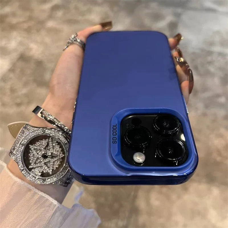 Luxury Matte Phone Case For iPhone 11 12 13 14 15 16 Pro 17 Max Plus 17 Air  Shockproof Back Bumper Cases Cover