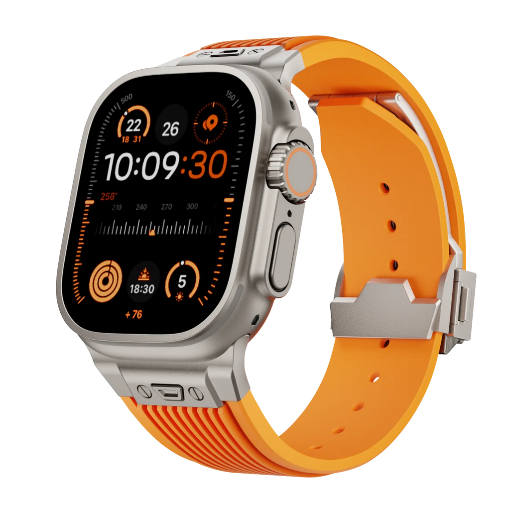 Silicone Sports Strap for Apple Watch Ultra 2/1 49mm Series 9 8 7 45mm 44mm Rubber Band for IWatch 6 5 4 3 Se 44mm 42mm Bracelet
