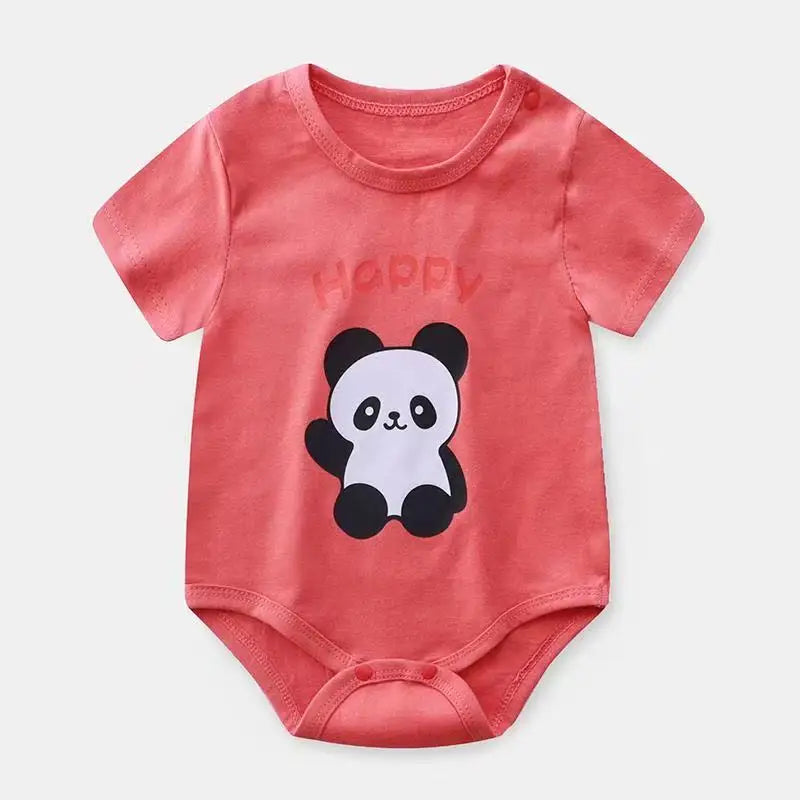 Newborn Baby Rompers Cotton Infant Body Short Sleeve baby Jumpsuit Cartoon Baby Boy Girl clothes 0-24M Crawling Baby