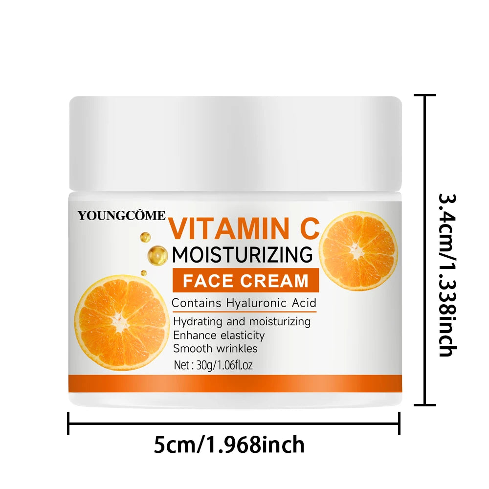 Vitamin C Moisturising Cream Repair Anti-aging Essence Facial Skin Care Contains Hyaluronic Acid Dark Spot Remover Moisturizing