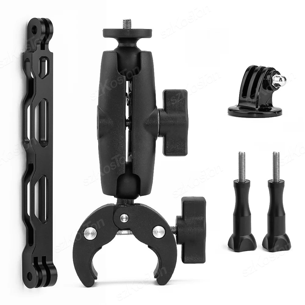 Bicycle Motorcycle Panoramic Selfie Stick Monopod Mount Handlebar Bracket For Insta360 X3 X4 X5 GoPro 13 12 11 10 DJI Accessory