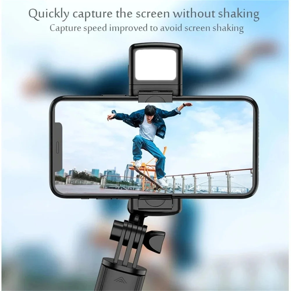 Retractable Wireless Live Broadcast Stand Mobile Phone Live Holder Smartphone Dimmable With Selfie Stick LED Fill Light Video
