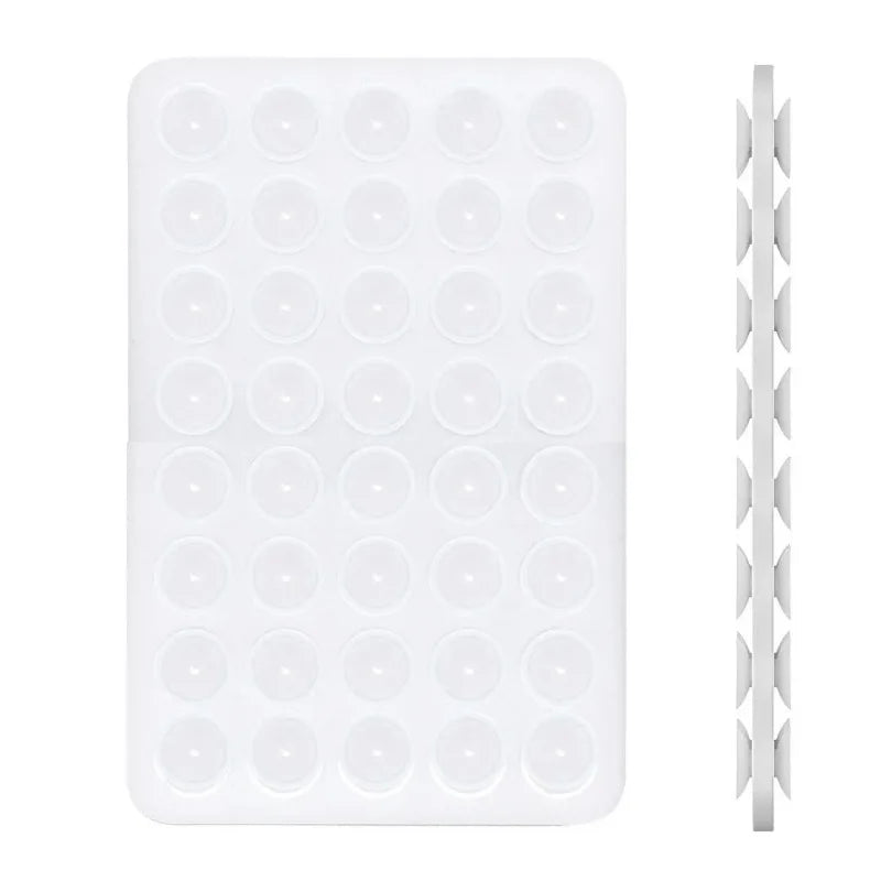 Double Side Silicone Suction Pad for Mobile Phone Fixture Suction Cup Adhesive Silicone Rubber Sucker Pad for Fixed Pad