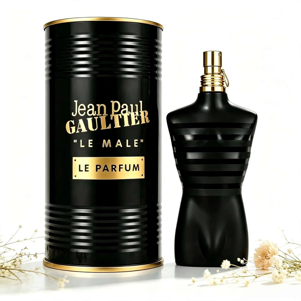 Jean Paul Gaultier Le Male Le Parfum EDP Intense 125ML Perfume For Men Deep Warm Vanilla Cardamom Woody Oriental Aroma Long Lasting Unique Matte Black Torso Shaped Bottle With Gold Cap Complete Brown Cylinder Box Dating Club