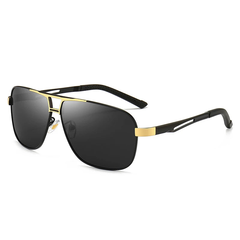 2023 New Square Photochromic Polarized Sunglasses Men Change Color Sun Glasses Chameleon Anti-glare Driving Oculos De Sol