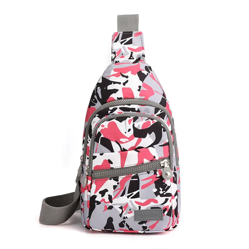 Women Mini Backpack Small Chest Bag Oxford Cloth Waterproof Fashion Messenger Bag Female Sports Bag Travel Bagpack Crossbody Bag