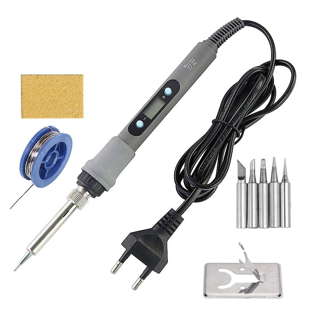 Adjustable Temperature Electric Soldering Iron 220V 110V 60W 80W Welding Solder Rework Station Heat Pencil Tips Repair Tools