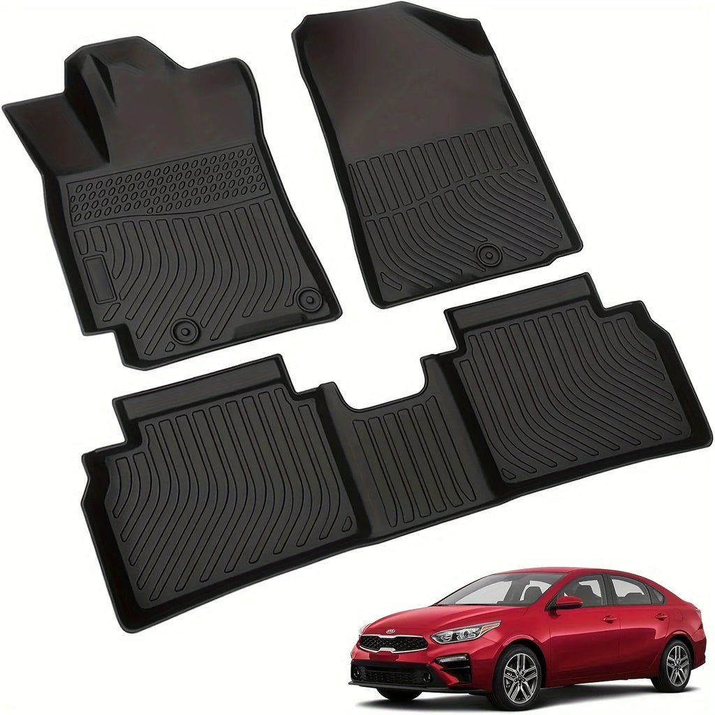 Orealauto Car Floor Mats Replacement For Kia Forte 2019-2024 Durable Odorless Front Rear Heavy Duty Carpeted Storage All Weather Anti-Slip Liners