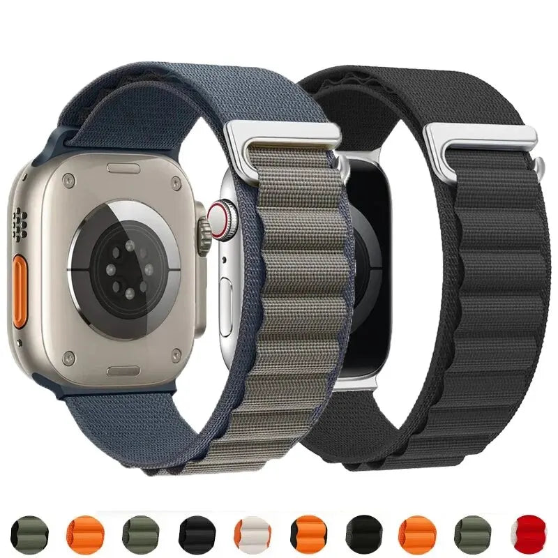 Alpine Loop Strap For Apple Watch Band 49mm 45mm 42mm 44mm 41mm 40mm 38mm Nylon Strap For IWatch Series Ultra 2/SE/9/8/10 46mm