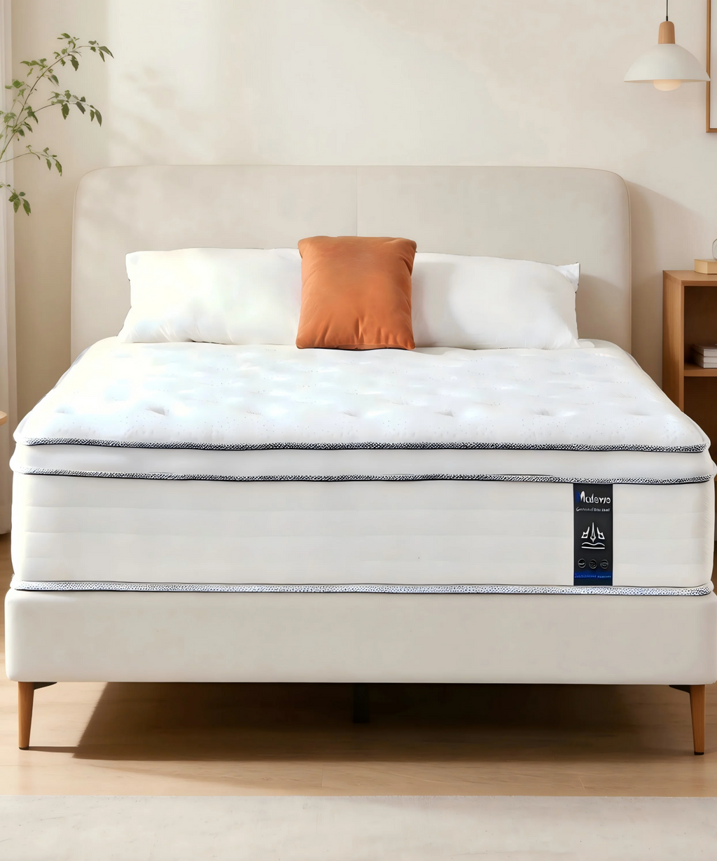Queen King Full Size Mattress,12 Inch Hybrid Mattress in a Box with Pocket Spring, Medium Firm,Motion Isolation ,Pressure Relief