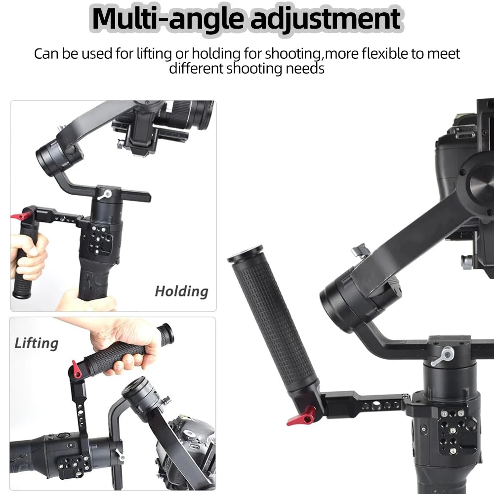 Gimbal Adjustable Handle Grip for DJI Ronin S SC RSC2 Stabilizer Handgrip Extension Bracket for Video Light Microphone Monitor