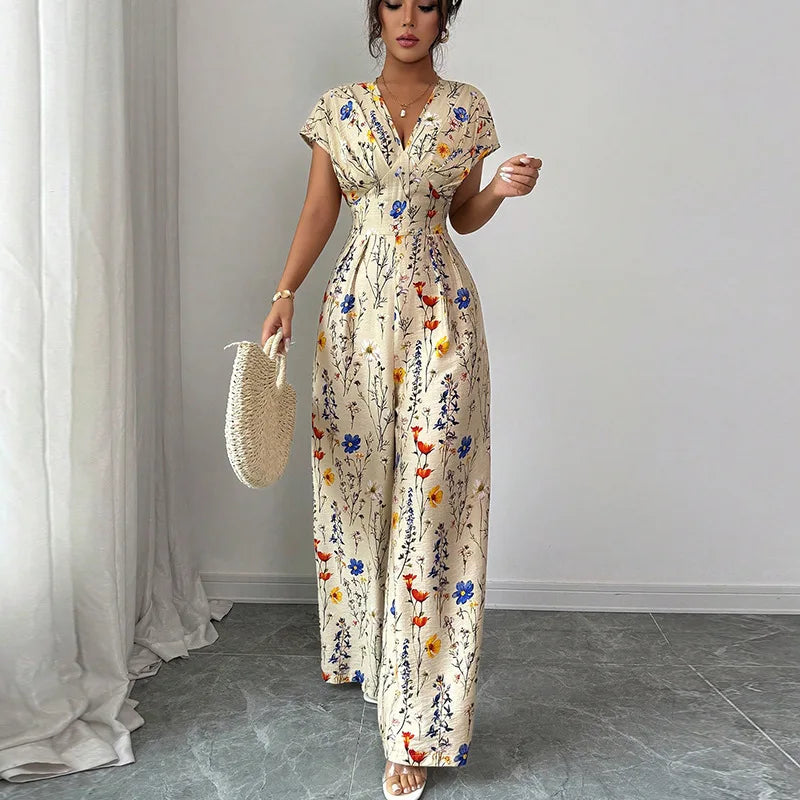 Women's Summer Elegant Short Sleeve High Waist Women's Clothing Straight Office Lady Fashion New Arrival Trendy