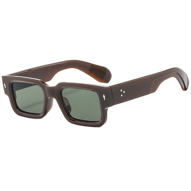 New Men's Personality Minimalist Style Sunglasses Fashion Cool Retro Rectangle Glasses Oculos De Sol Femino