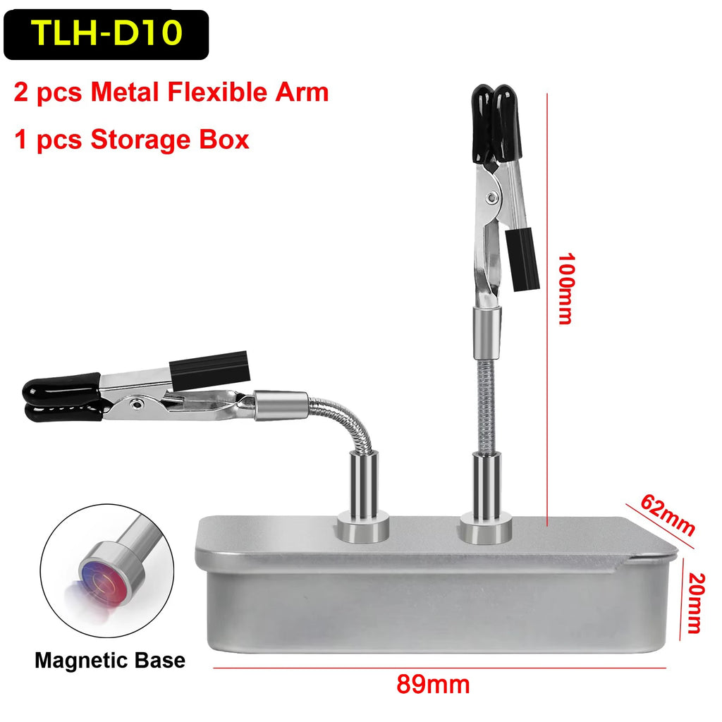 Soldering Helping Hands 4 Magnetic Universal Flexible Arm Welding Assistant PCB Clamp Thir Hand Welding Repair Tools