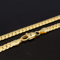 Hot 18K Gold Plated/ 925 Silver 6mm Full Necklace 8/18-24 Inch Chain for Woman Men Lady Party Fashion Wedding Engagement Jewelry