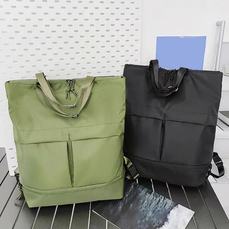 Y2K Unisex Large Capacity Nylon Backpack Men Waterproof Sports Bag Women Casual Travel Backbag Trend School Bags Leisure Handbag