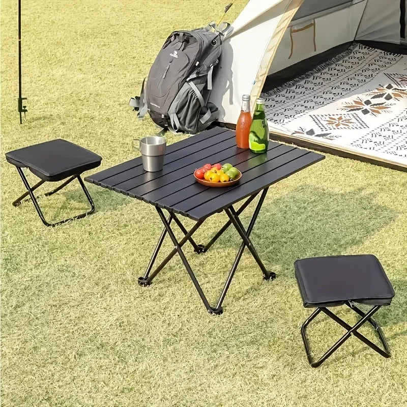 Portable Folding Stool Lightweight Camping Chair Foldable Seat Perfect for Fishing Hiking Travel Outdoor and Indoor Daily Use