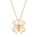 Punk Spider Necklace for Women Men Vintage Simulated Insect Charm Street Style Choker Necklace DIY Jewelry Party Gifts 2023