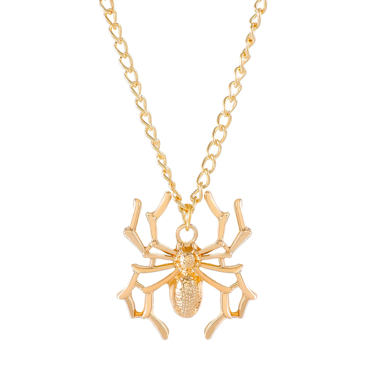Punk Spider Necklace for Women Men Vintage Simulated Insect Charm Street Style Choker Necklace DIY Jewelry Party Gifts 2023
