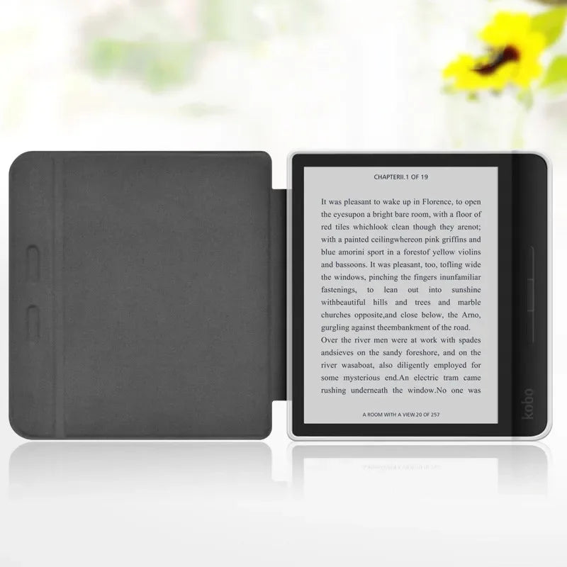 Slim PU Leather Cover For KOBO Libra Colour 2024 Libra 2 2021 7'' N428 N418 Ebook Shockproof Smart Case with Clear Back Funda