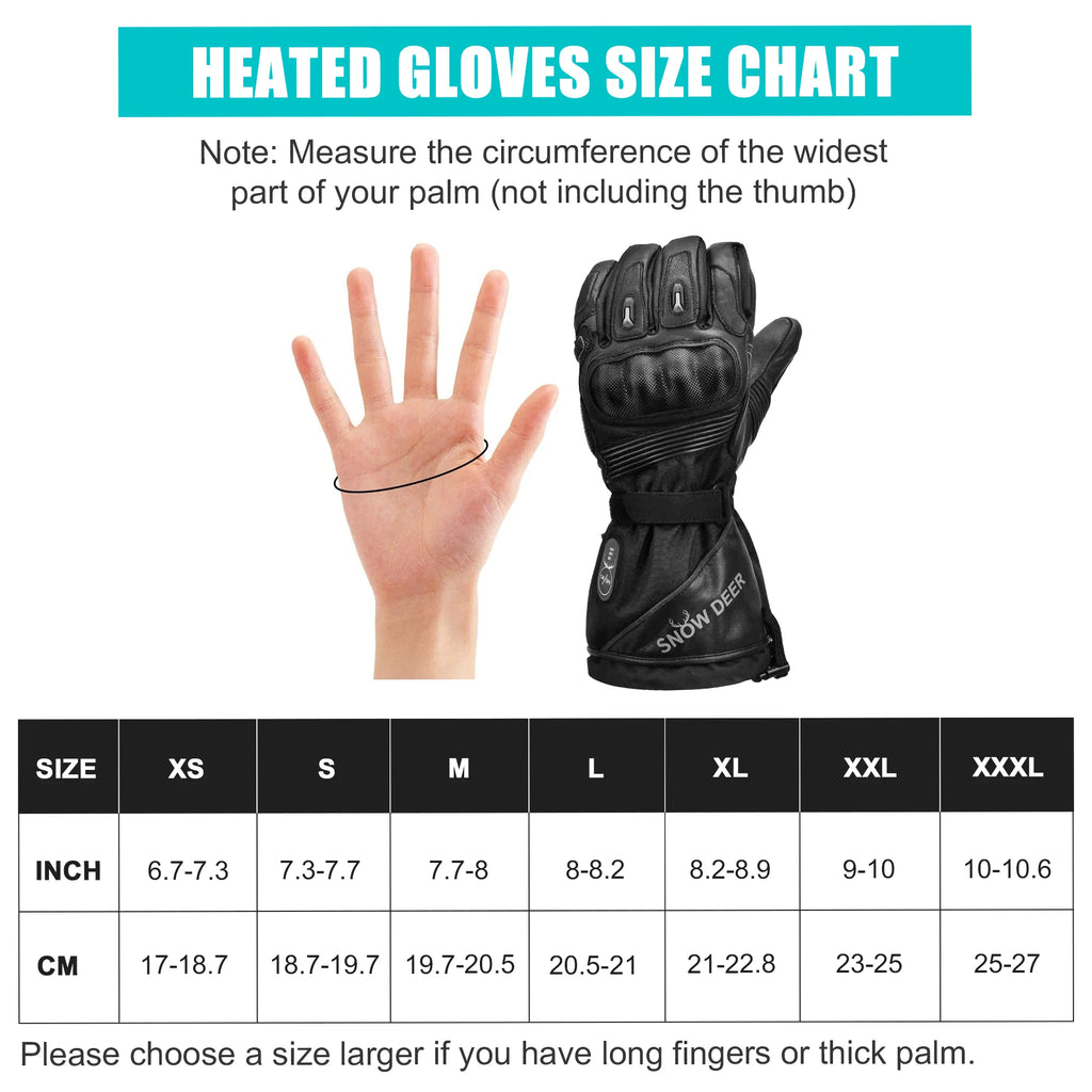 Motorcycle Heated Gloves Battery Powered Moto Guantes Winter Waterproof Riding Gloves Outdoor Keep Warm Guantes Para Moto