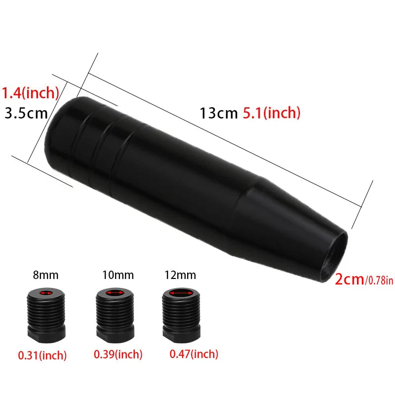 13CM Length Car Individuality Modification Gears Lever Aluminum Gear Shift Knob Racing Car Shift Gear Knob Multi-color Optional