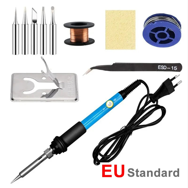 Adjustable Temperature Electric Soldering Iron 60W 220V or 110V  Electric Soldering Iron Welding Solder Repair Tool