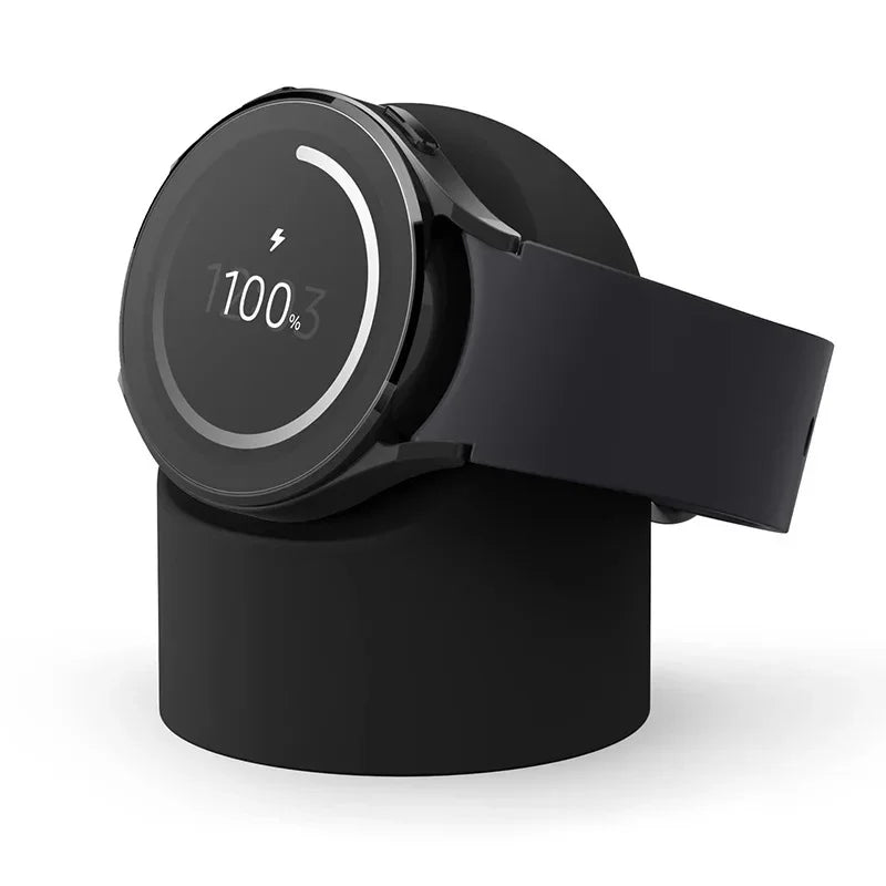 Compatible with For Samsung Galaxy Watch 7 4 3 6 5 Charger Stand 40 44 46mmGalaxy Watch3 4 6 5 Pro 7 Charger silicone Stand 45mm