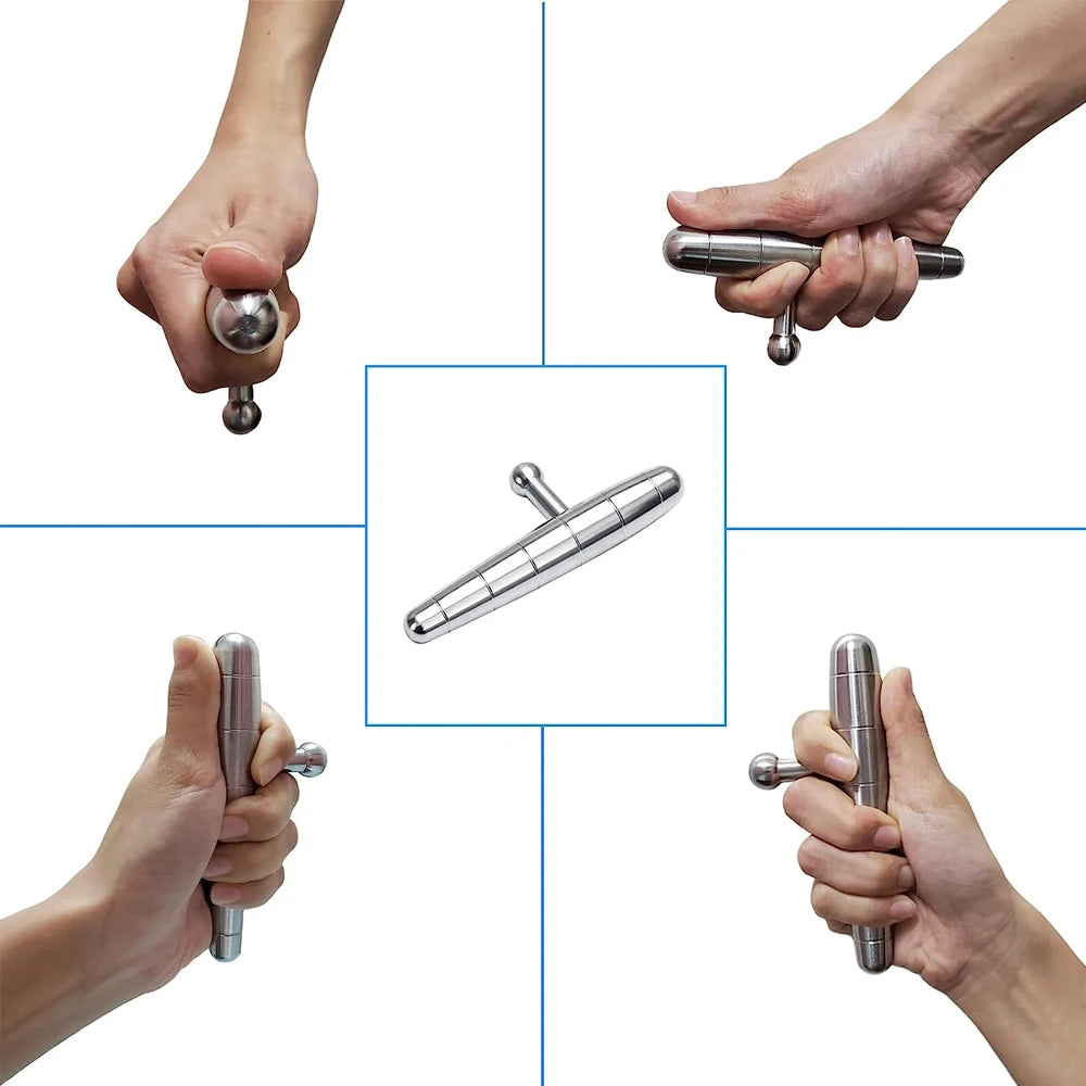 Stainless Steel Manual Deep Tissue Massage Tool, Trigger Point Massage T-Bar Full Body Massage Tool Full Body Fascial Relaxation