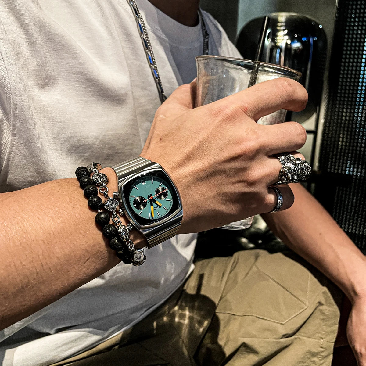 CILOA 2025 New Men's Premium Stainless Steel Quartz Watch - Business & Casual Style, Waterproof