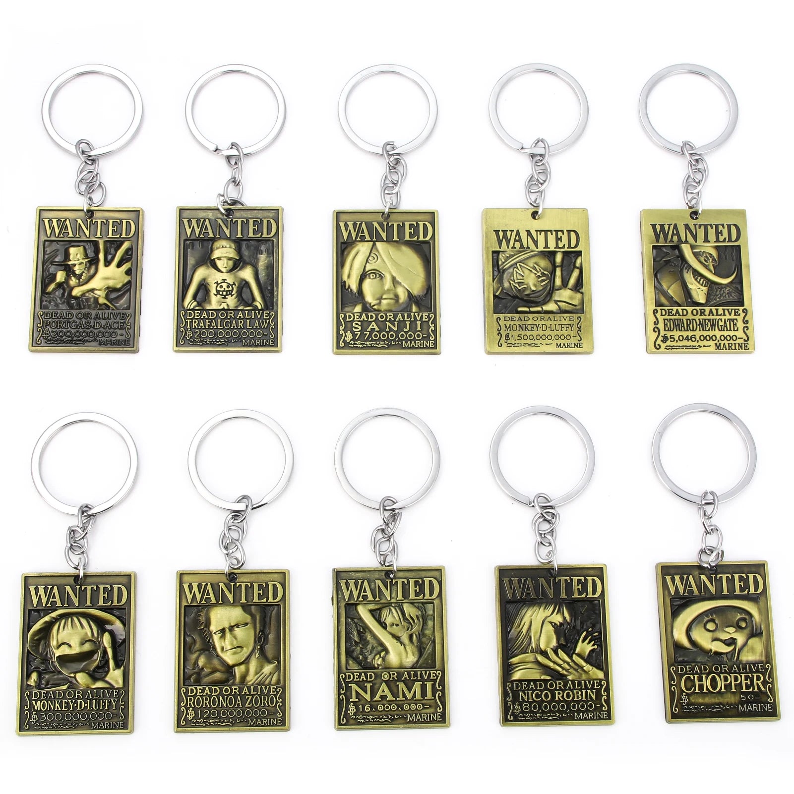 One Piece Luffy Straw Hat Keychain Rotatable Zoro Skull Metal Pendant Role-Playing Decorative Accessories Fan Jewelry Gift