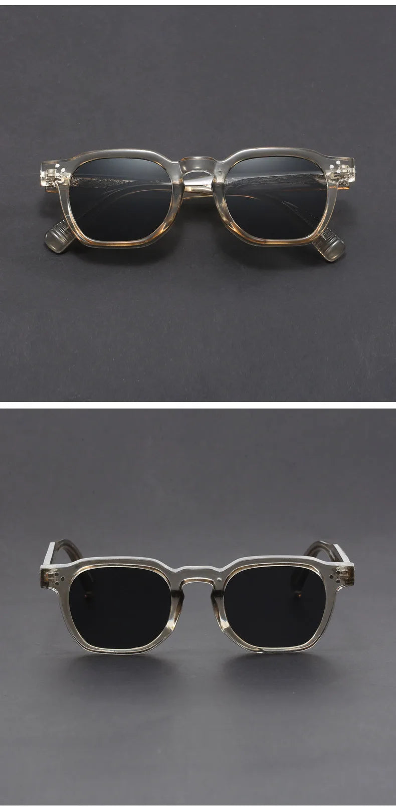 Retro Small Circular Sunglasses Men Punk Propionic Luxury Brand Design Sun Glasses Women Business Party Eyewear UV400