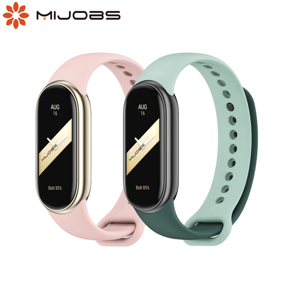Bracelet for Mi Band 10 Strap for Mi Smart Band 10 9 8 NFC SmartWatch Sport Silicone Rubber Wristband Correa Miband 8 9 Strap