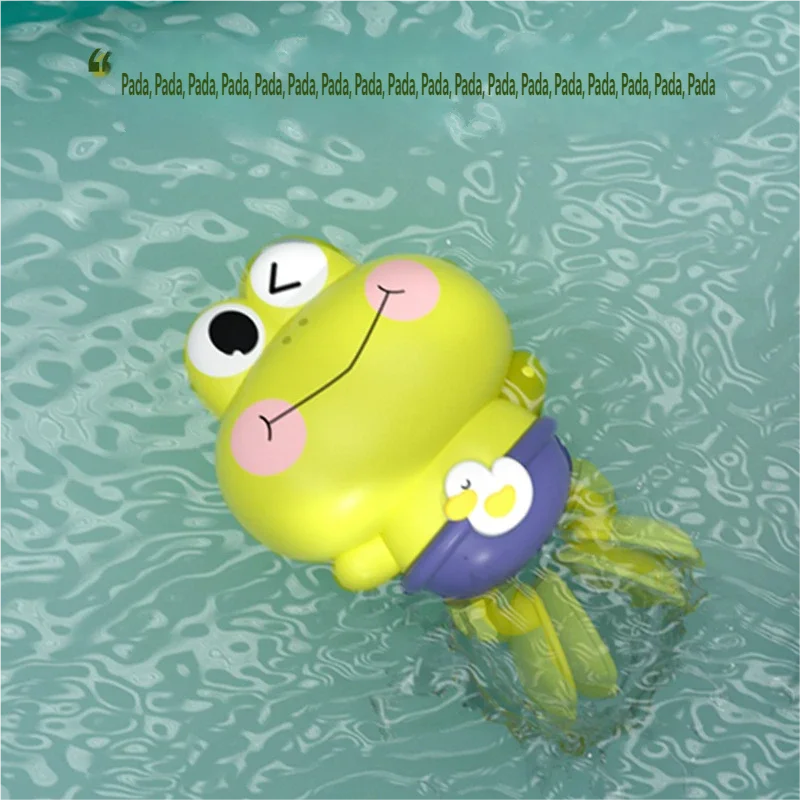 Gowinbaby Clockwork Frog Bath Toy Kids Floating Swimming Frog Children Bathtub Play Toy