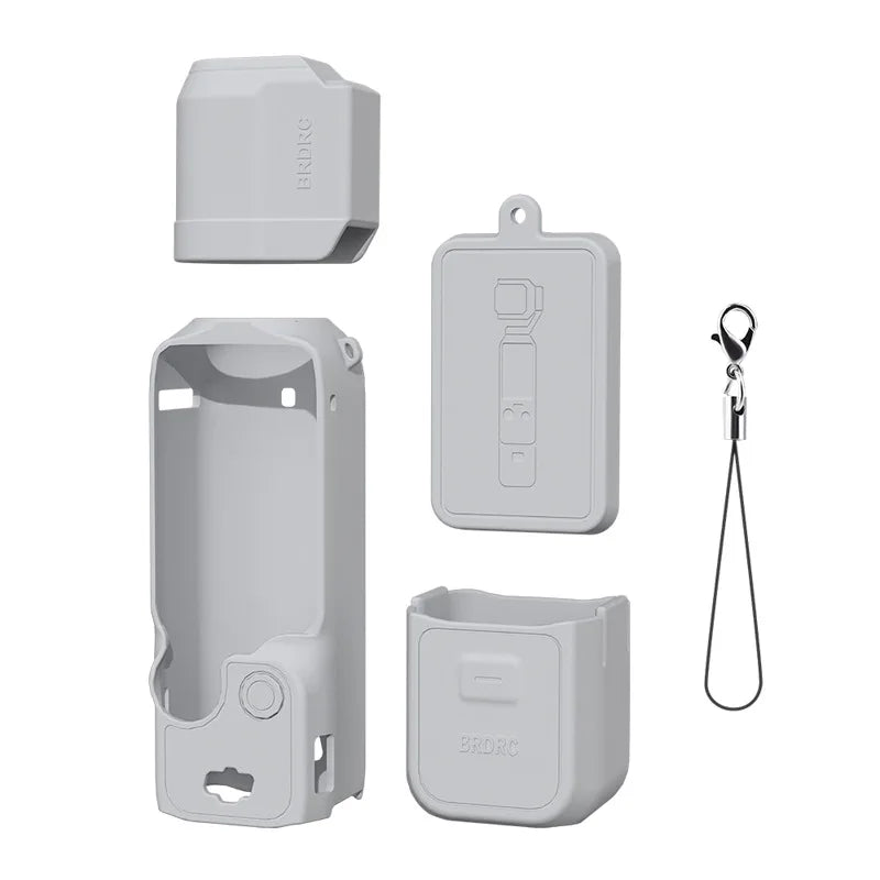 Case for DJI OSMO Pocket 4 Pro 4 3 Silicone Protective Cover Anti-Scratch Lens Cap Protector for Pocket4 Case Shell Accessories